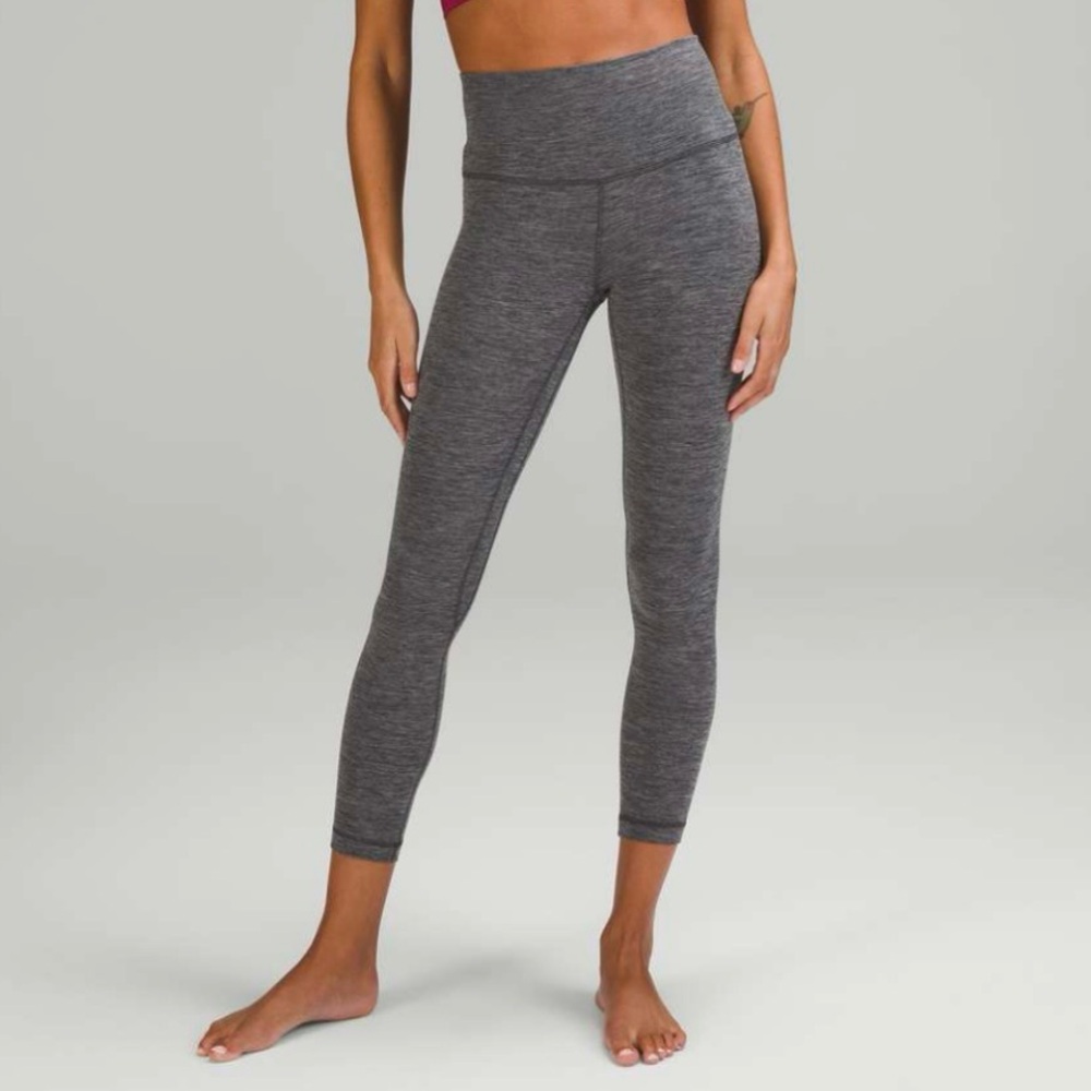 Lululemon Align Pant Size 2 Heathered Graphite Grey 25 Inch Length
